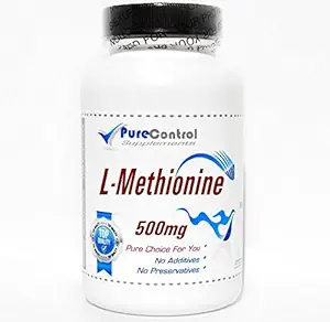 L-Methionine 500mg // 180 Kapseln // Pure // von PureControl Supplements