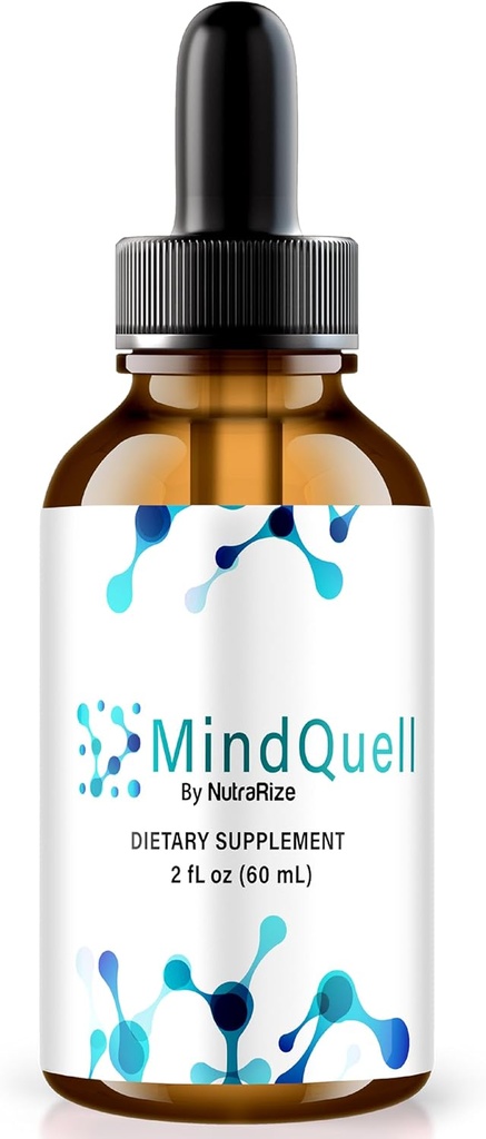 NutraRize MindQuell Drops, All-Natural Support Formel, Premium-Ergänzung zur Unterstützung von Fokus und Konzentration, Official Mind Quell Gotas Review (30 Servings)