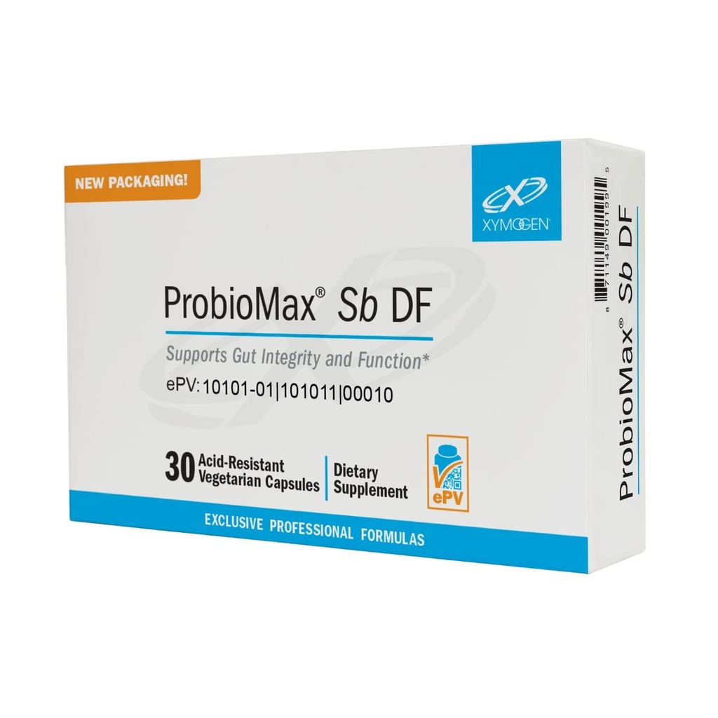 XYMOGEN ProbioMax Sb 35B - 35 miliardi di CFU Integratore probiotico con Lactobacillus & Bifidobacterium lactis HN019 - Probiotici per la salute digestiva - Precedentemente ProbioMax Sb DF (30 capsule)