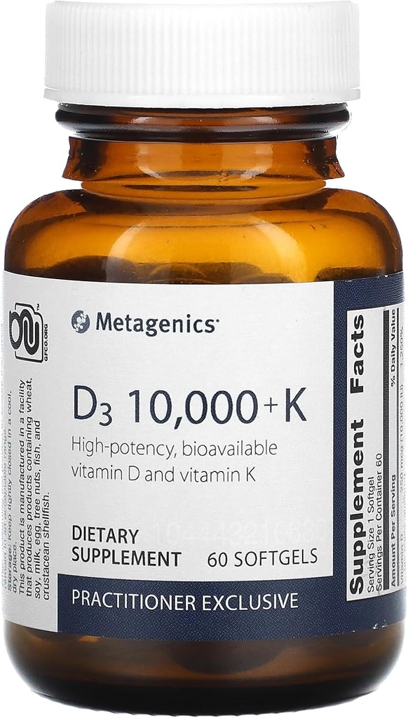 Metagenics D3 10.000 con K2 Soft Gel, 60 Conte
