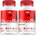 (2 Pack) Gluco Bio Healthy Vitamin Support Supplement - Advanced Formula GlucoBio, Gluco Bio Maximum Strength Reviews, 120 Kapseln