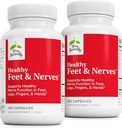 Terry naturellement les pieds et les nerfs en bonne santé - Supplément à base de plantes avec la vitamine bioactive B12 - Supplément de soutien de la santé circulant et nerf - Capsules végétaliennes avec Boswellia Serrata - 120 Capsules (paquet de 2)
