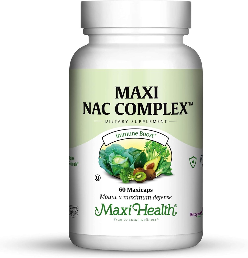 Complexe Maxi NAC avec Molybdène et Géluatathione L réduit, 60 Nombre