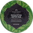 Svasthya Body & Mind Eucalyptus Vapor Rub - Öffnet Nasalpassages & Moisturizes Die Haut, Husten, Stuffy Nose & Congestion Relief, Olivenöl, Beeswax, Lavender, Rosemary - Made in the USA, 2oz