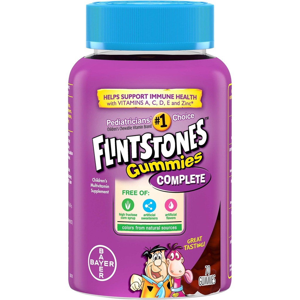 Flintstones Gummies multivitamines complètes pour enfants, 70 comtes
