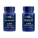 Lebensverlängerung Bio-Quercetin Immun- und Herzgesundheit Antioxidans 30 Kapseln + Vitamin D3 5000 IU 60 Softgels