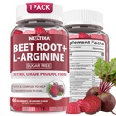 Beet Root Gummies & L-Arginin, Nitric Oxid Ergänzungen für Männer & Frauen w/Organic Beets, B1, B2, B3, B5, B6, Folate, B12 for Energy Boost & Zirculation Support, Sugar Free, 60 Cts