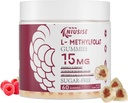 L-méthylfolate 15mg Gommies pour adulte, sans sucre Gommies aident à améliorer l'énergie, la fonction cérébrale - Acide folique actif et supplément de vitamine B12 pour le soutien immunitaire, non-OGM, sans gluten
