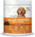 Vetality Aller-Immune Haut & Coat Well Chews für Hunde 60 ct