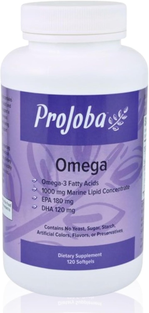 Youngevity Projoba OmegaTM - 1000 mg Omega-3 - High-Potency - 180 EPA & 120 DHA zur Förderung von Gehirn und Herzgesundheit -120 Softgels (Pack mit 2)