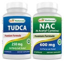 Meilleurs naturels TUDCA 250mg et NAC 600 mg