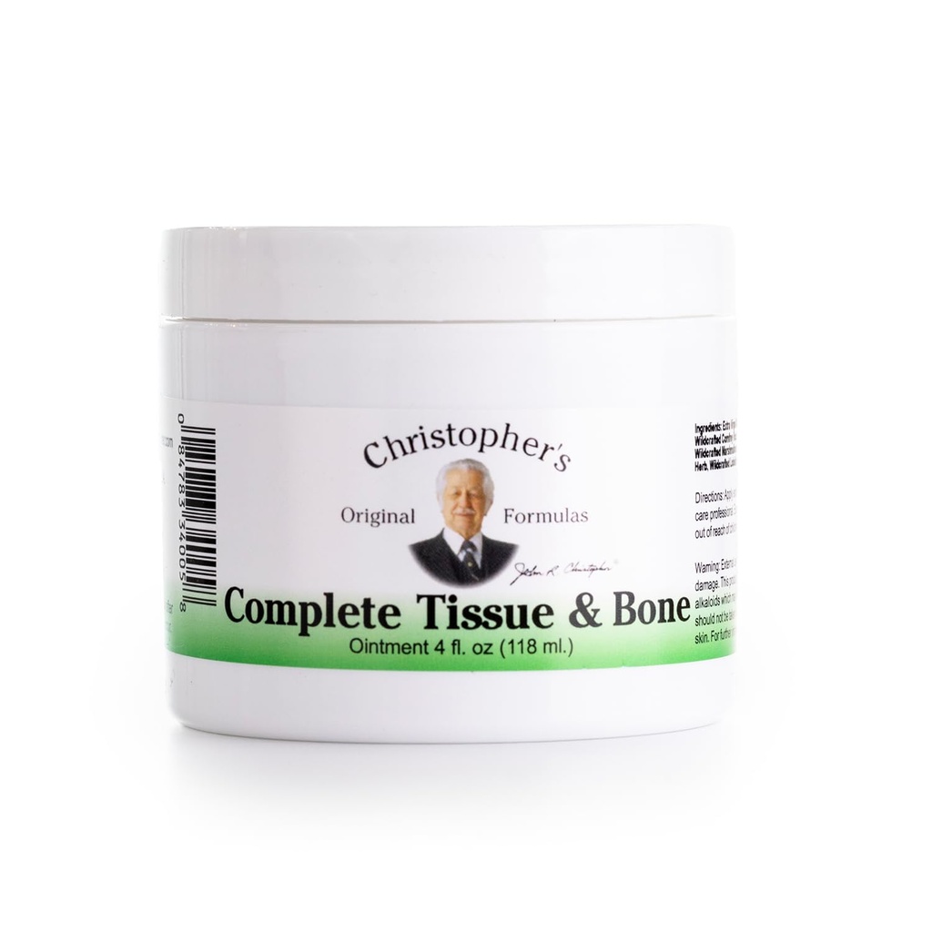 Formules originales de Christopher Tissu complet et onguent os, sujet à base de plantes pour le soutien musculaire et mixte, 4 fl oz