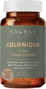 Nettoyage des colonies de 15 jours - Soutien digestif pour le nettoyage, feuille de Senna, Cascara Sagrada, Psyllium Husk, Lin, Aloe Vera, Probiotiques et plus encore.