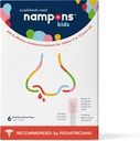 Nampons Kids Nosebleed Stoppers - 6 Einfach zu bedienen Nasen-Bleed Stopper-Kit für Kinder. Vertraut von Kinderärzten. Allergiker Clotting Agent stoppt Nosebleeds Fast On Contact. Sicher und schmerzfrei