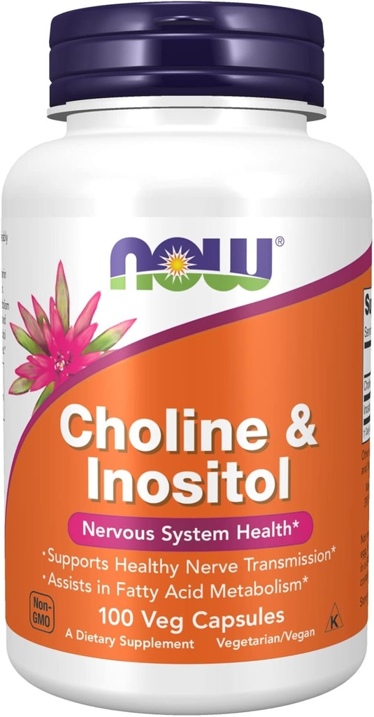 Choline & Inositol, 500 mg, 100 Caps von Now Foods (Pack von 6)