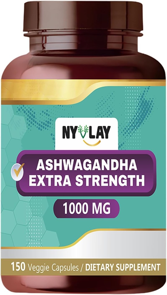 Ashwagandha 1000 MG - 150 Kapseln | Kann helfen Stress Relief*, Energie Boost* und Immununterstützung* | Natürlich, Glutenfrei