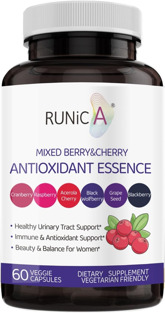 6in1 Supplément antioxydant pour les femmes avec canneberge, graines de raisin et mélange de baies