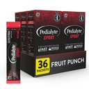 Pedialyte Sport Elektrolyt-Pulver, schnelle Hydration mit 5 Schlüsselelektrolyten für Muskelunterstützung vor, während, & nach Übung, Obst-Punch, 0.49 Oz Sachets 6 Count (Pack von 6)