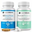IBSolution Gut Health Bundle - All Natural Gut Health Support & Premium Probiotics w/ 40 Billion CFU zur Unterstützung von unregelmäßigen Bowels, Bloating, Constipation, Gas, Bauchschmerzen - 2 Pack (120 Caps)
