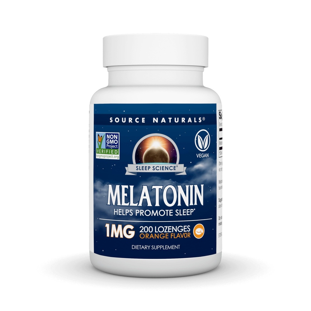 Fonte Naturals Melatonin, aiuta a promuovere il sonno* - 1 mg - 200 bevande aromatizzate arancio