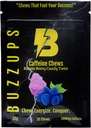 BuzzUps Caffeine Gummies – 100mg di caffeina per pancia, Buzzin Berry Flavor, Energy Boost for Sports, Gaming, Running, Ciclismo, Focus, Endurance Supplement (10 Gummies, 1 Pack)