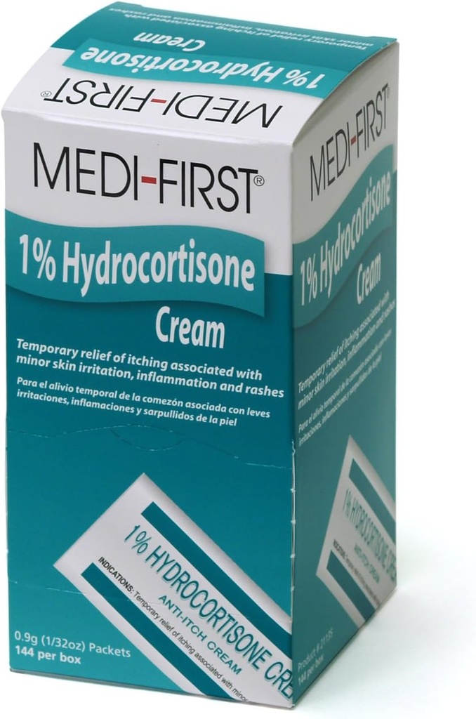 Ensembles de crème anti-itch hydrocortisone pour trousses de premiers soins et d'urgence, 144