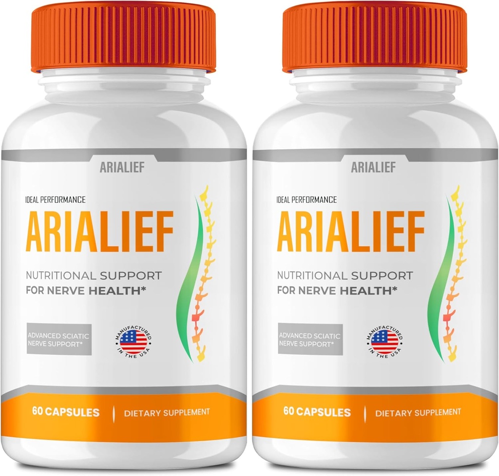 Capsule Arialief per Neuropatia, Arialief per Neuropatia, Primepalm Arialief per Neuropatia & Sciatica, Arialief Primepalm Supplement Pills, Arialief Vitamin Recensioni (2 Pack)
