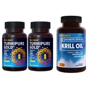 BioEmblem Turmeric Curcumin mit klinisch untersucht TurmiPure antarktische Krill Ölergänzung