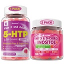 LILICARE Bundle: 5HTP Gummies con Magnesio Glycinate - Melatonina Gommie per adulti e bambini 8+ & Inositol Gummies Ideale 40:1 Ratio Myo & D-Chiro Inositol Supplemento