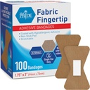 MED PRIDE Steril Fingertip Stoff Bandagen 1.75in X 3in Allergiker Adhesive Latex-Free 100 Count