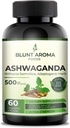 Estratto di Ashwagandha - Grande resistenza 5200mg di polvere. Radice di zenzero misto, curcumina curcuma, radice di Alkanet e pepe nero - 60 capsule - 2 mesi di alimentazione