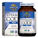 Giardino della vita Vitamina Codice intero Cibo Multivitamina per gli uomini - 120 Capsule, Vitamine per gli uomini, Frutta & Veggie Blend e Probiotici per l'energia, Cuore, Salute della prostata, Mens vegetariano Multivitaminici