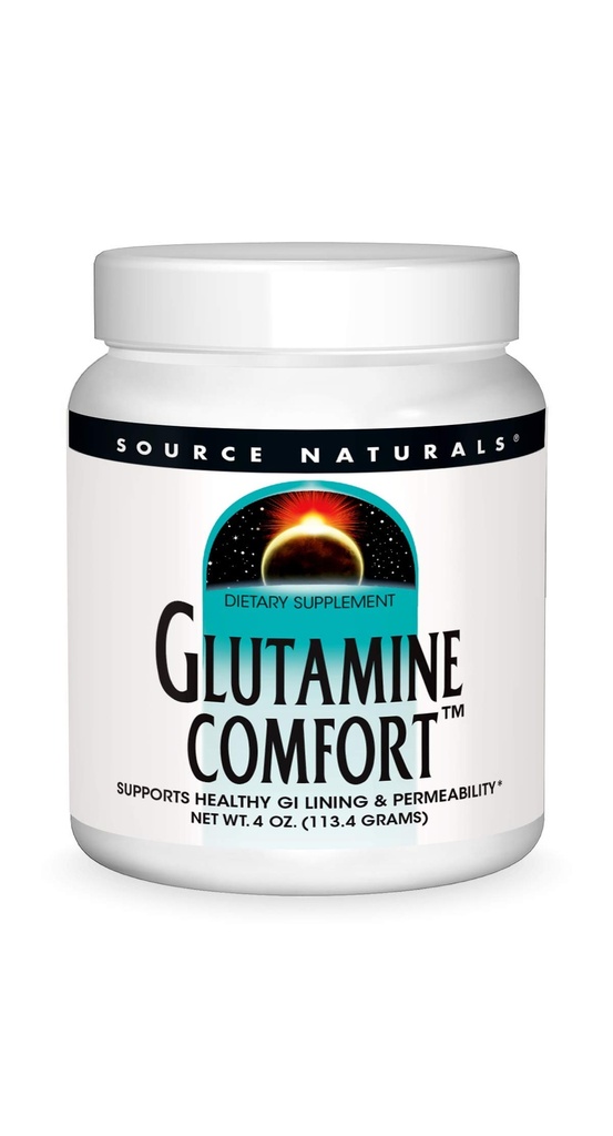 Source Naturals Glutamine Comfort, Supports Healthy GI Lining and Permeability*, 4 Ounce Powder