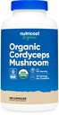 Nutricost Cordyceps Mushroom Capsule 1100mg, 90 Serv - Certificato CCOF con Organico, Gluten Free, 550mg Per Capsule (180 Capsule)