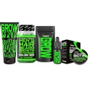 Bart Growth Kit w/Biotin Haarwachstum Vitamine + GROW 11-in-1 Haarwachstum Shampoo w/Biotin + 2X Verdickungsschnur Wachs für Männer + GROW Bart Wachstumsöl für Männer - Formuliert in Amerika