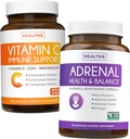 Bundle di supporto surrenale e supporto immunitario di vitamina-C - Bundle di immunità di surrenale-C - Supporto surrenale & Cortisol Manager (non OGM) & supporto immunitario di vitamina C (non OGM)