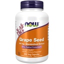 MAINTENANT Aliments suppléments, graines de raisin 100 mg - Extrait normalisé, extrait hautement concentré avec un minimum de 90% de polyphénols, avec vitamine C, 200 capsules de légumes