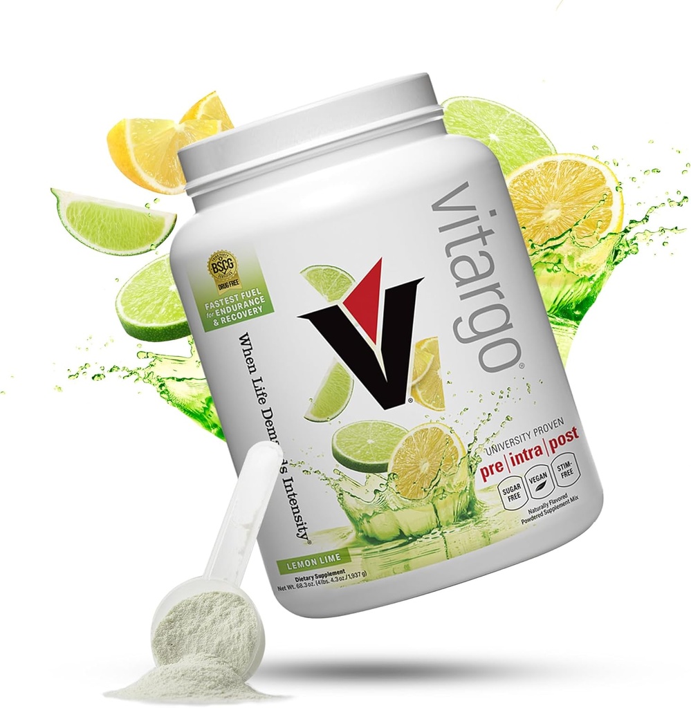 Vitargo Carbohydrate Powder | Feed Muscle Glycogen 2X più veloce | 4.4 LB Lemon & Lime Pre Workout & Post Workout Recovery Powder | Carb Supplement for Recovery, Endurance, Gain Muscle Mass