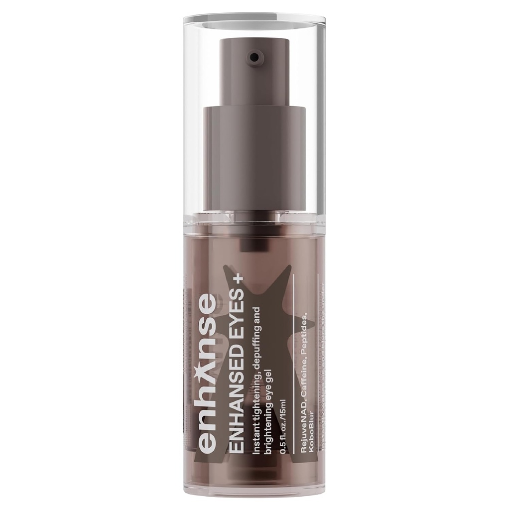 Gel sous les yeux pour les hommes, crème pour les yeux de caféine, Peptides, RejuveNAD, serrage instantané, brillance, dépoussiérage pour les sacs sous les yeux, les lignes fines de Blurs et les cercles sombres, 0,5 Fl Oz