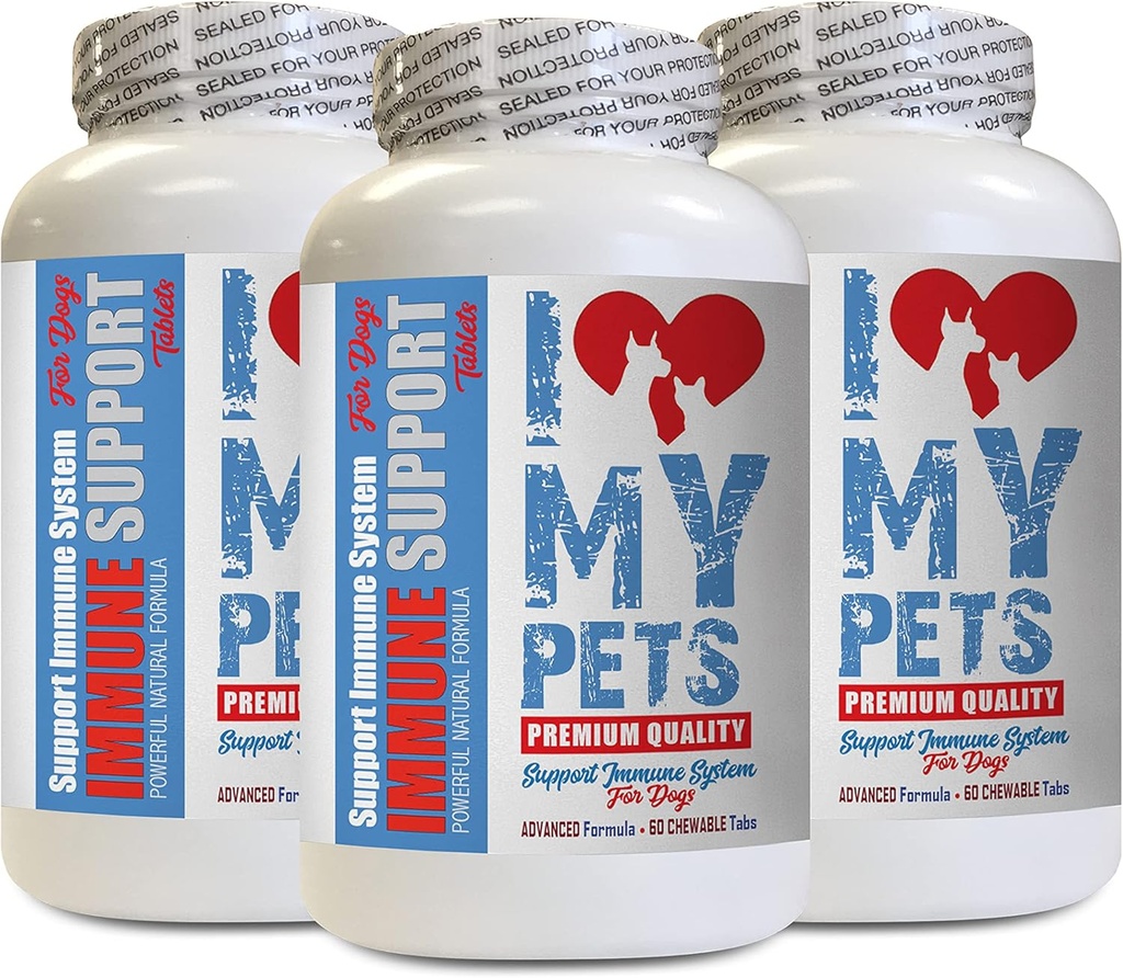 Antioxydant pour chiens - Support Immune pour chien - Booster - PET sain - Supplément - Booster Système Immune pour chien - 180 Treats (3 bouteilles)