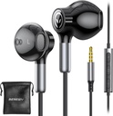 BENEWY Wired Earbuds mit Mikrofon, Wired Earphones in-Ear Kopfhörer, Volume Control, Powerful Bass und Clear Audio, 3.5mm Jack Earbuds für iPhone, iPad, Laptop, Computer, MP3