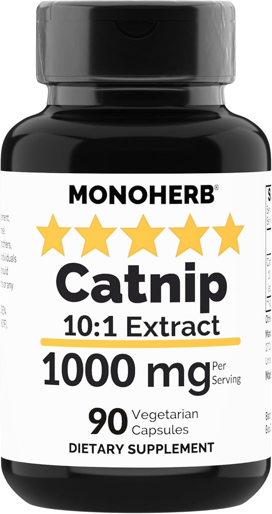 MONOHERB Catnip Extract 1000 mg - 90 capsule vegetariane