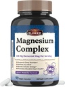 Chelated Magnesium Complex Supplement 960mg Per Serving, 10 Forms, Magnesium Glycinate, Citrate, Malate, Taurate & More, Support Sleep & Energy, High Absorption, 90 Vegan Caps