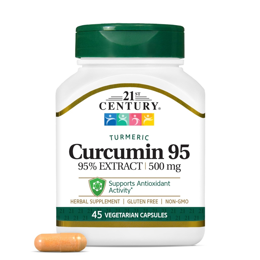 21st Century Curcumin 95 Kräuterergänzungen, 45 Count (22757)