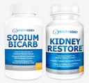 Kidney Restore & Sodium Bicarb 2 Pack Kidney Cleanse Natural Supplement Sodium Bicarbonate Buffer Acid Naturally