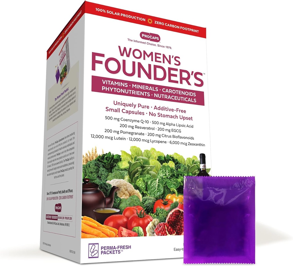 ANDREW MOINSMAN Multivitamine - Femmes fondatrices 30 paquets - Plus de 40 nutriments Plus de haute puissance de vitamines essentielles, minéraux, phytonutriments, caroténoïdes. Facile à avaler. Aucun additif