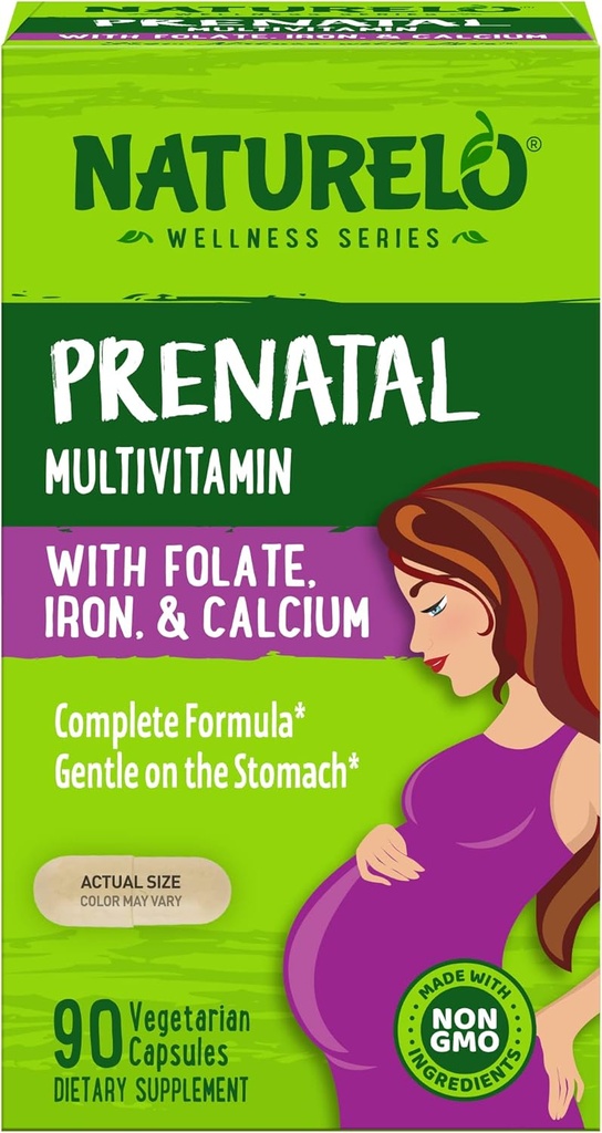 Naturelo, gélules de multivitamines prénatales, 90 Nombre