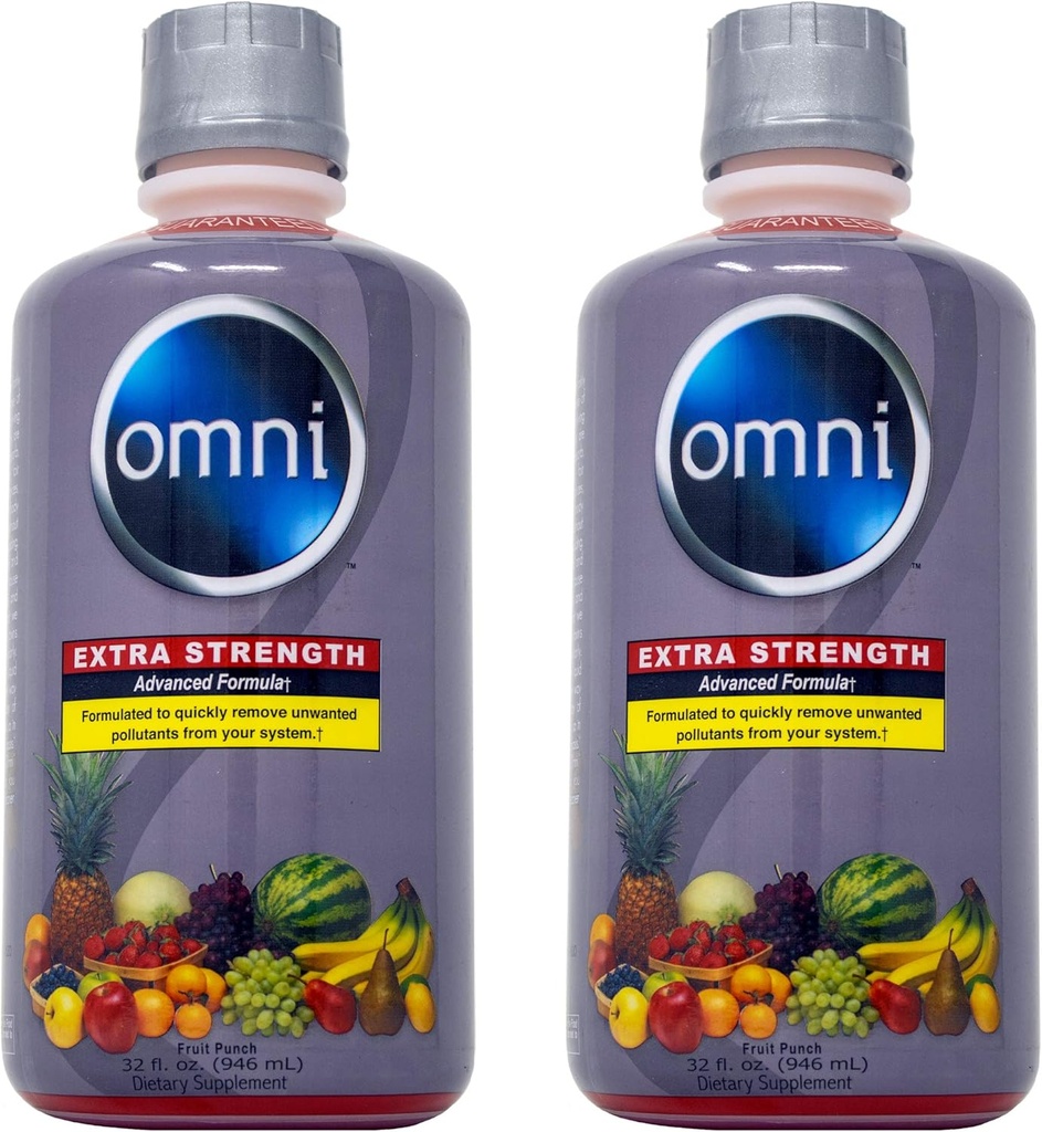 Wellgenix Omni Cleansing Drink, extra Strength Body Detox, Kräuterreiniger Detox Liquid. Flush Ihr System, Frucht-Punch Flavor, 32 Fl Oz, Premium-Detox-Unterstützung (2 Pack)