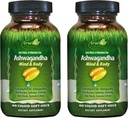 Irwin Naturals Extra Strength Ashwagandha - 60 Liquid Soft-Gels - Hilft körperliche und psychische Leistung zu steigern - mit Tumeric & Milk Thistle - 60 Portionen