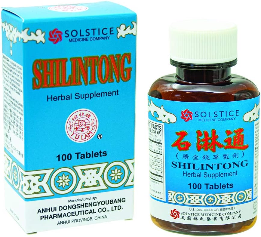 Supplément à base de plantes de Shilintong (supprime le nettoyage de la couche urinaire, du rein et de la pierre de Bladder)(100 comprimés)(1 bouteille)(solstice)
